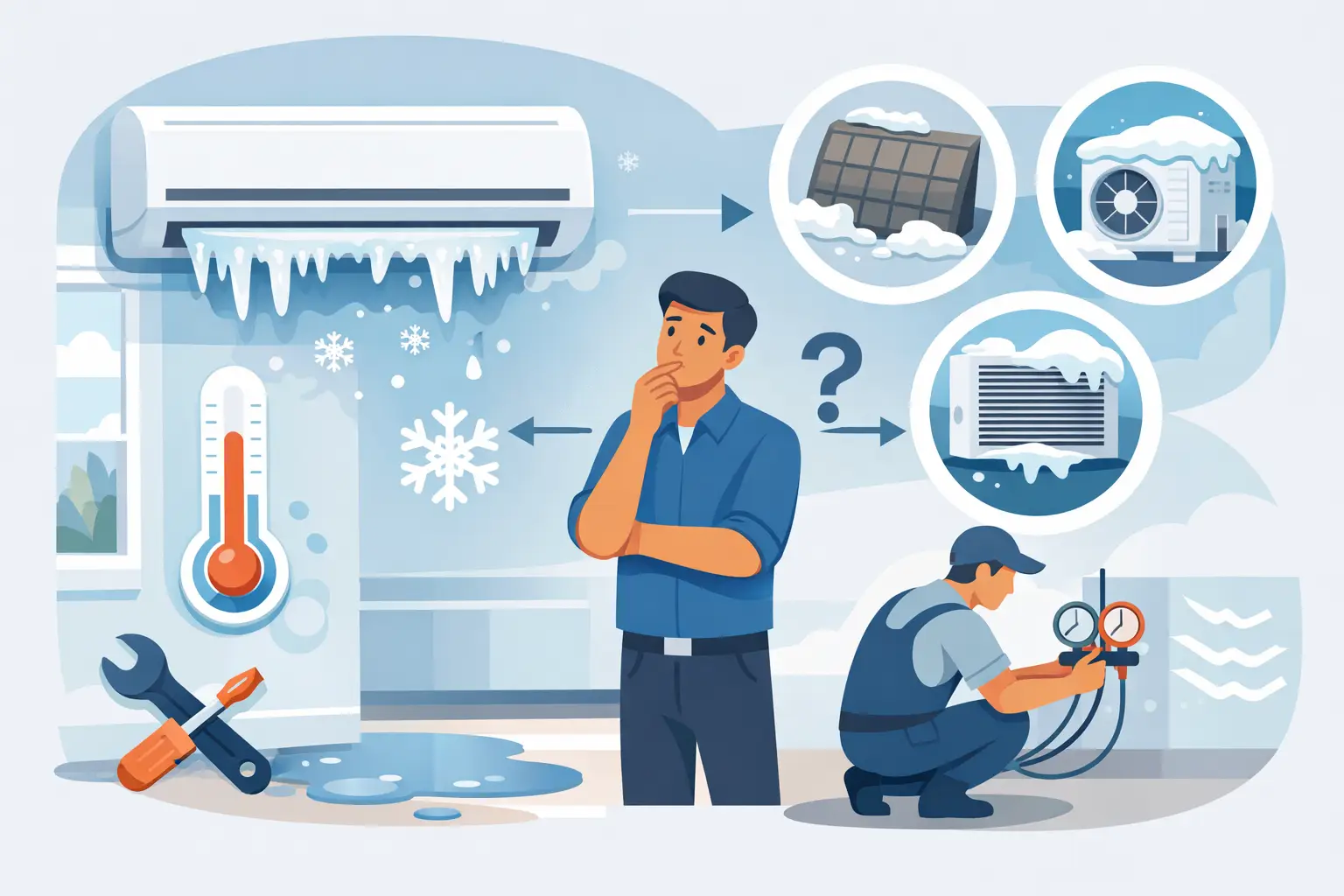 Why Is My AC Freezing? Causes and Next Steps