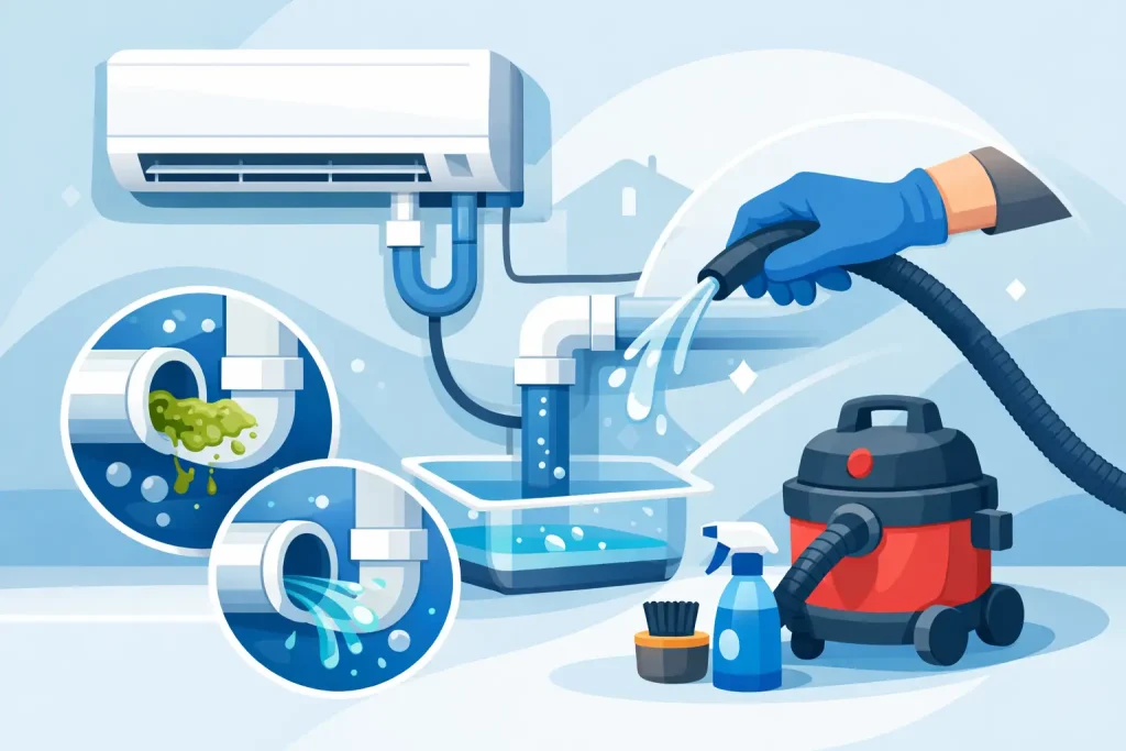 How to Clean Condensate Drain Lines Safely